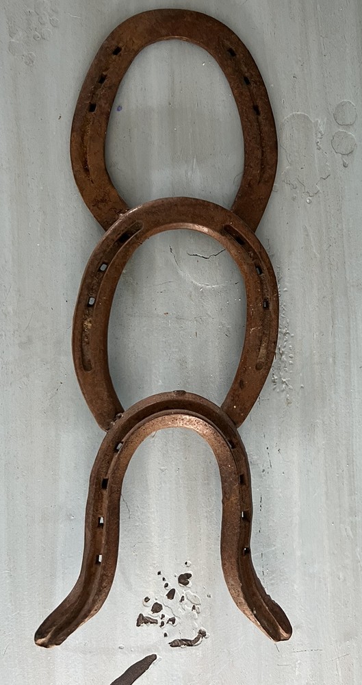 Rustic 3 Horseshoe Wall Decoration. Diamond O-lite