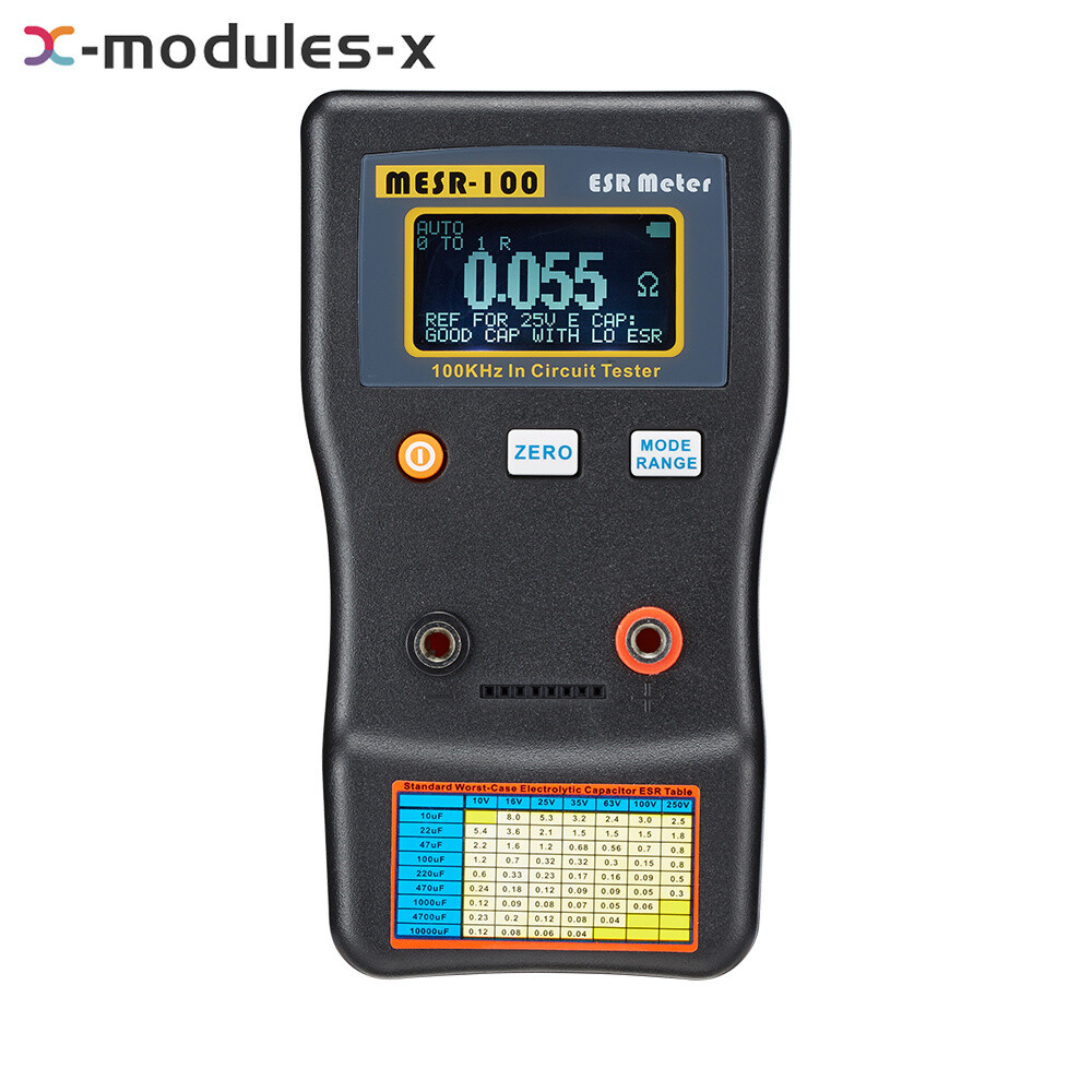 MESR-100 ESR Capacitance Ohm Meter Capacitance Internal Resistance Tester Tool