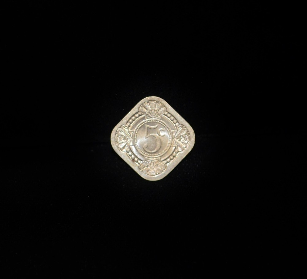 1943 Curacao 5 Cent KM 40 #EB15205