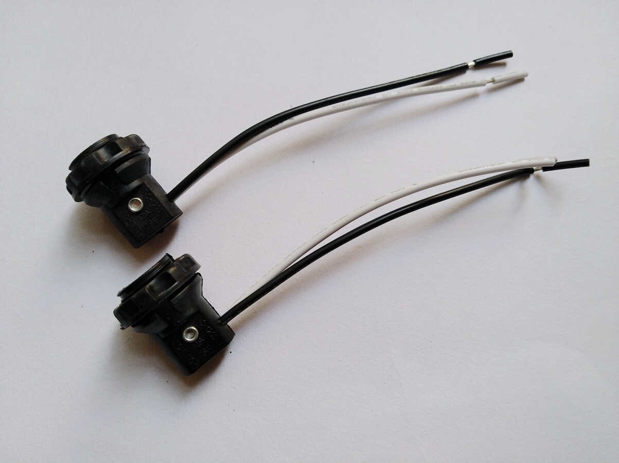 6Pcs Candelabra Base E12 Sockets w/Screw Rings 6" Wire Leads US Stock A385