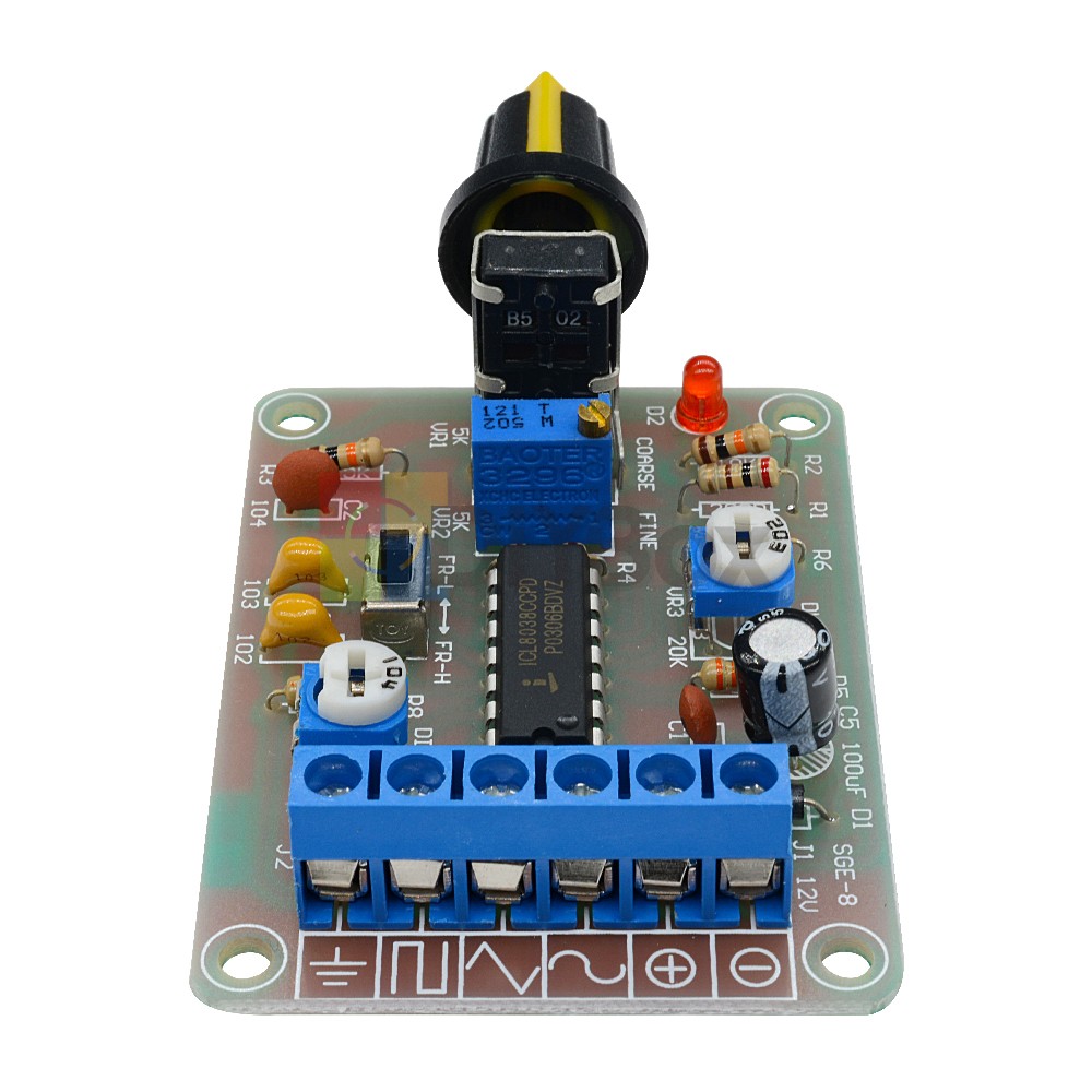 ICL8038 Monolithic Function Signal Generator Module Sine Square Triangle Welded