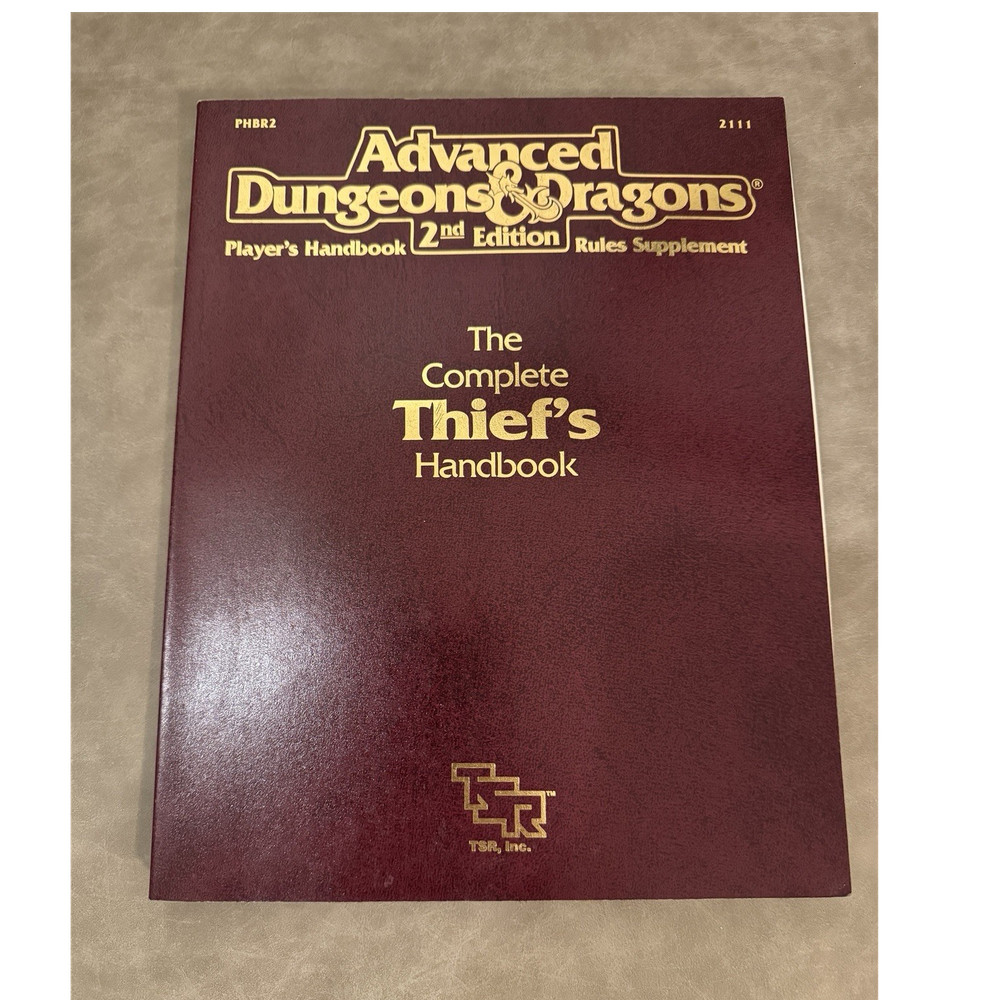 TSR Advanced Dungeons & Dragons 2nd Edition Complete Thief's Handbook PHBR2 2111