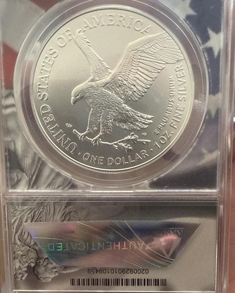 2025 P SILVER EAGLE, FIRST STRIKE, EAGLE PRIVY,MS-70