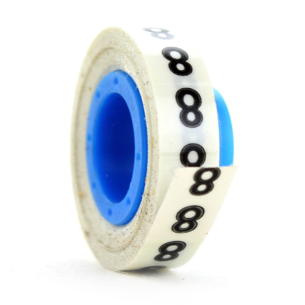 PANDUIT PMDR-8 POLYESTER PRE-PRINTED "8" ROLL WIRE MARKER TAPE (10 PACK)