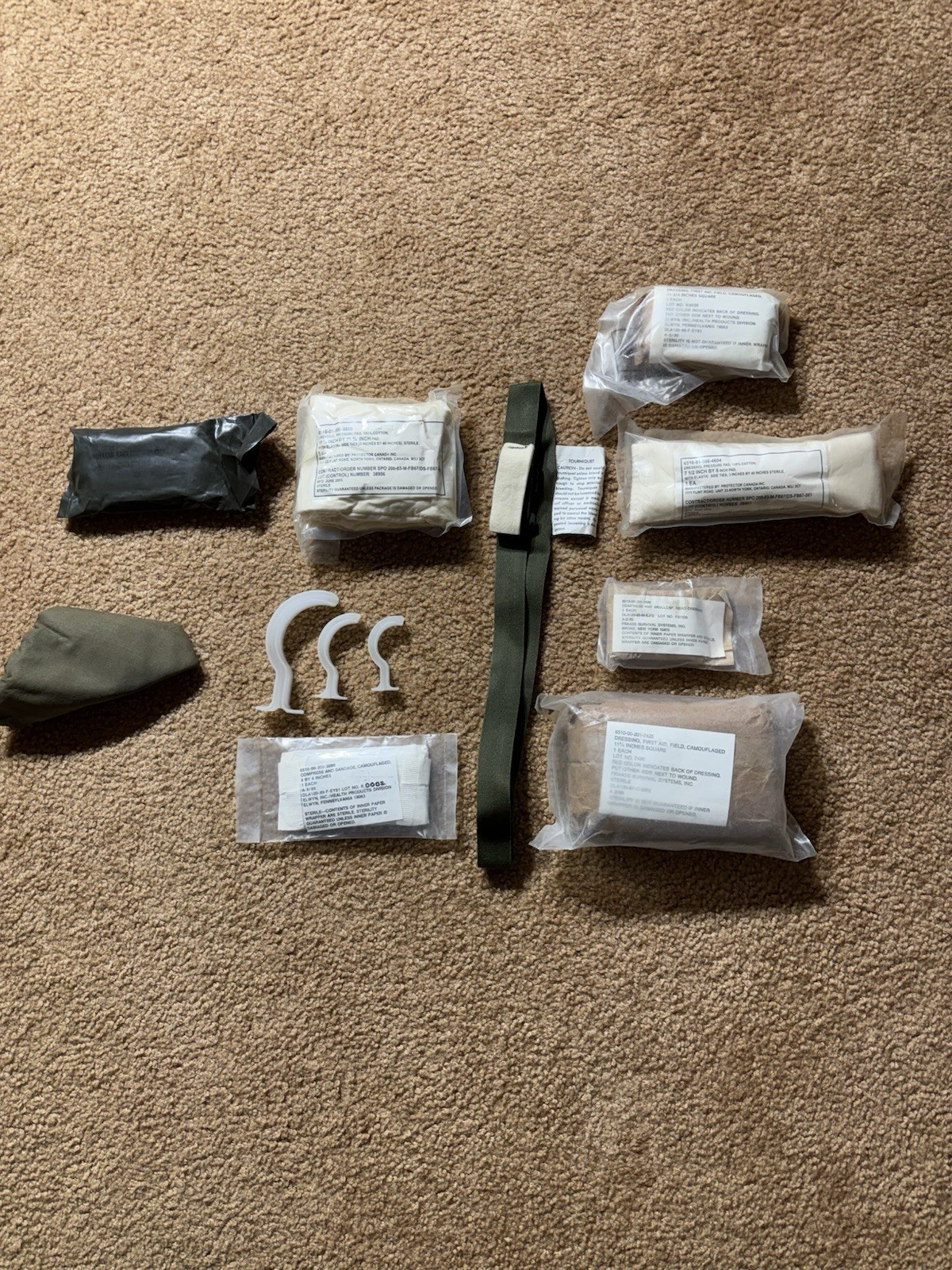 Vintage Military Trauma And First Aid Supplies