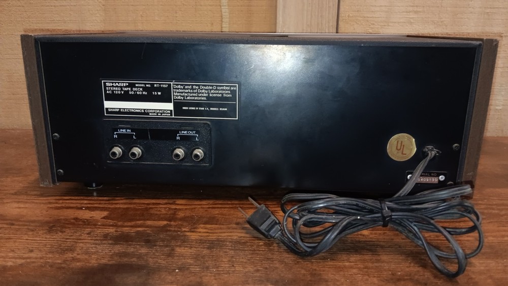 Vintage SHARP Cassette Deck Model RT-1157