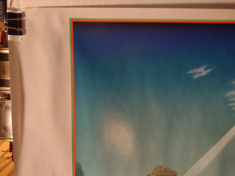 ASIA " Pyramid'' Vintage Commercial Poster 1983 Roger Dean Art!