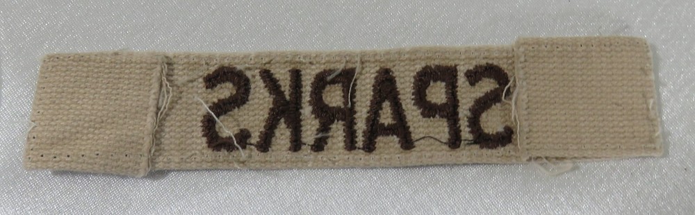 U.S. Army Name Patch SPARKS Brown on Brown