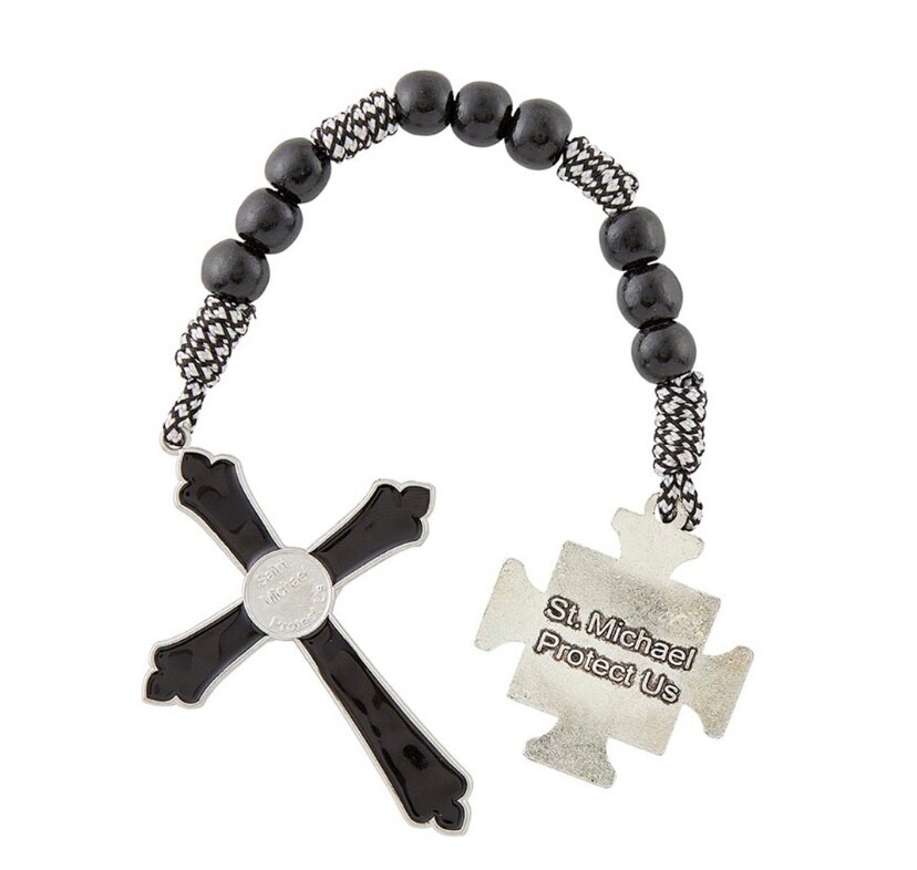 St Michael 1 Decade Rosary + Card Chaplet Tenacious Tenner San Miguel Rosario