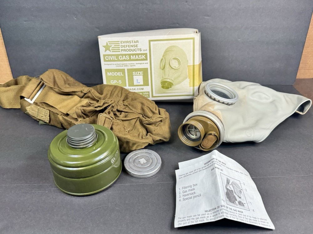 Vtg Gas Mask