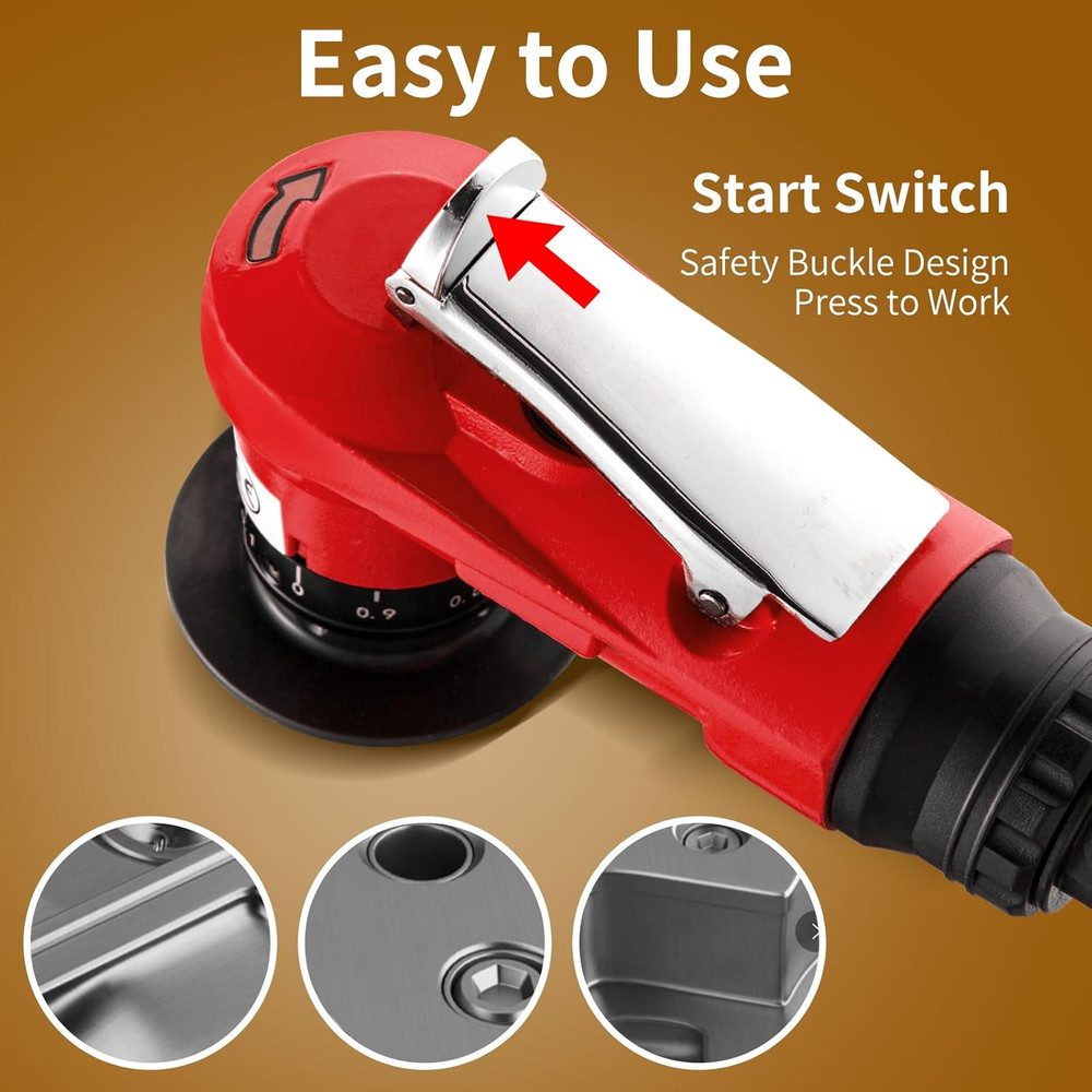 2 in 1 Pneumatic Chamfering Tool - Mini Air Chamfer Tool for C & R Deburring, 45