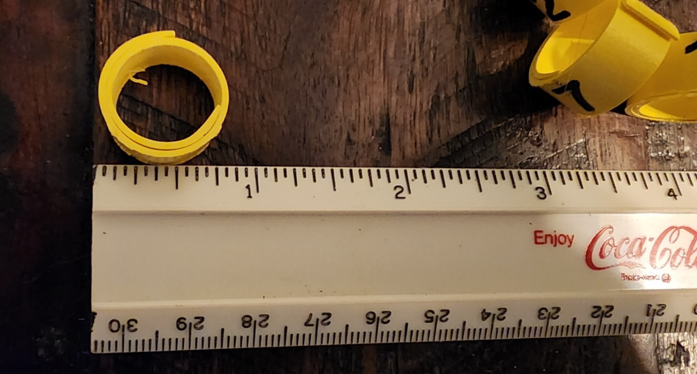 No. 9 Plastic Leg Bands Bandettes for Chickens Ducks and Pheasant