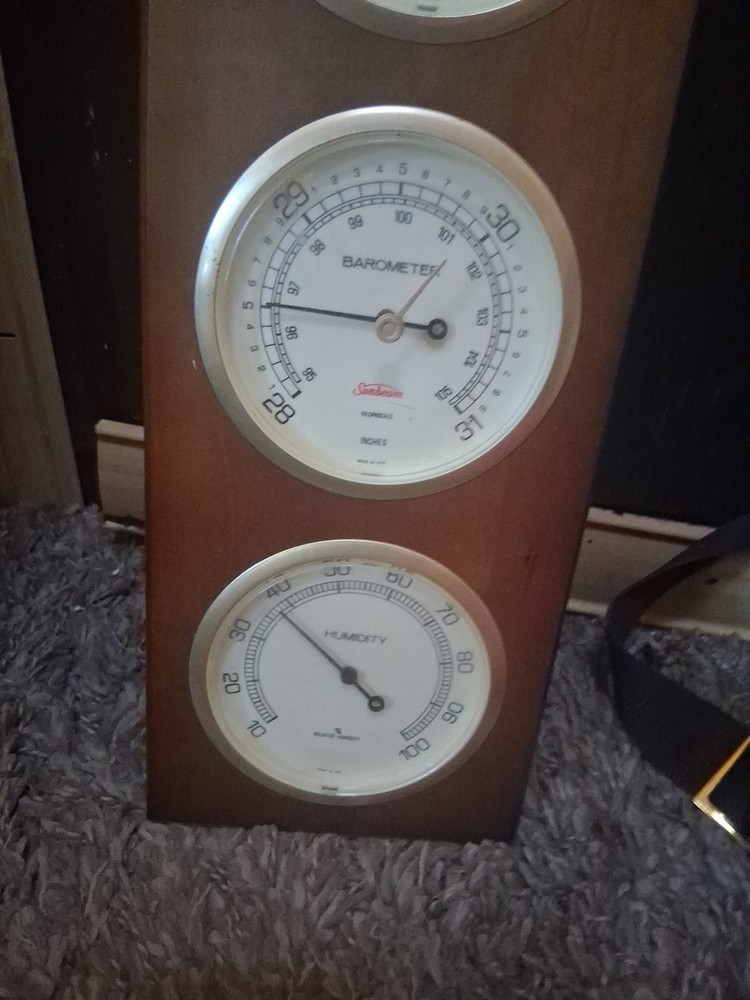 Sunbeam, Thermometer, Barometer, Humidity Meter