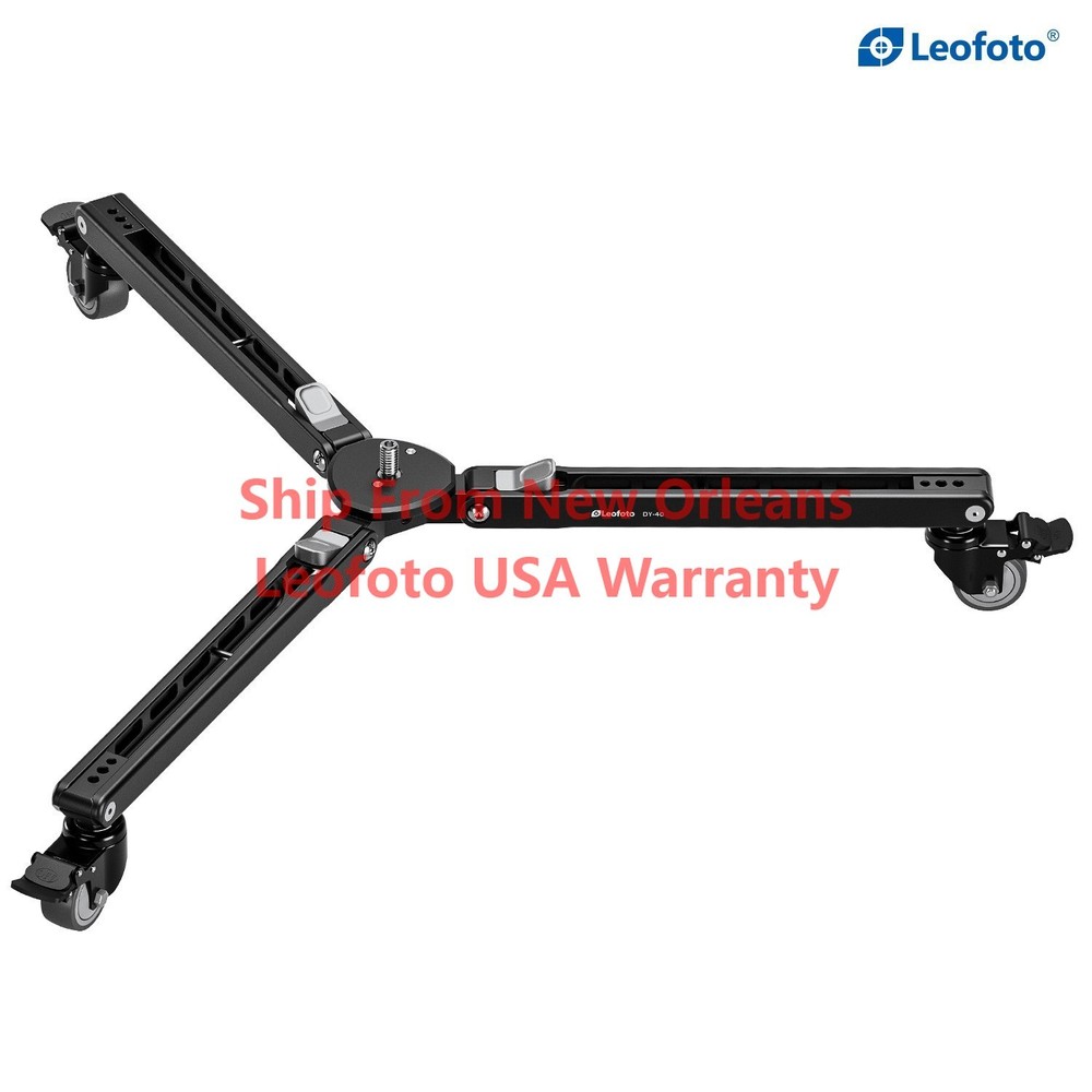 Leofoto DY-40 Monopod Dolly Lockable Wheels & Tripod Conversion Function