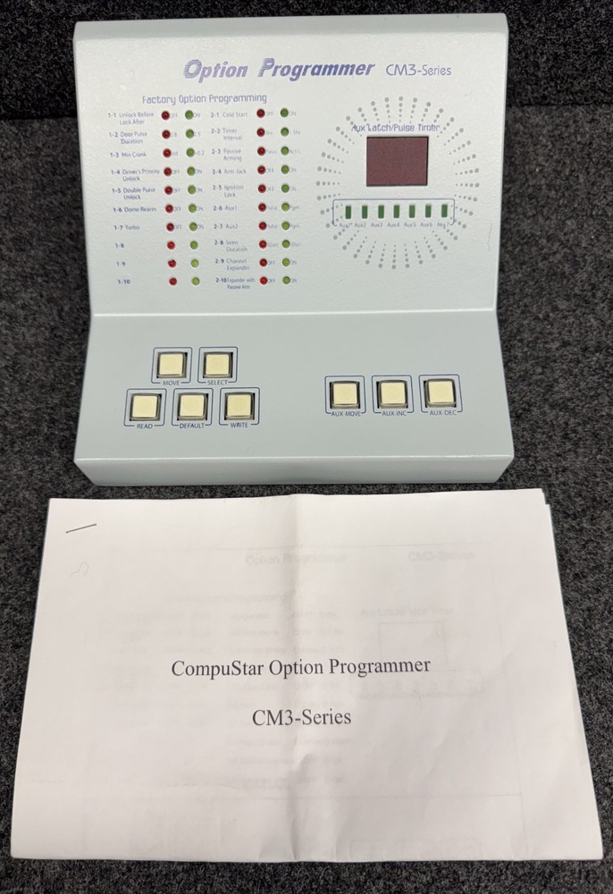 COMPUSTAR OPTION PROGRAMMER CM3-SERIES RARE/VINTAGE/FIRSTECH/HARD TO FIND