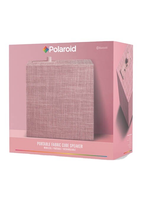 Polaroid Pink Bluetooth Square Speaker