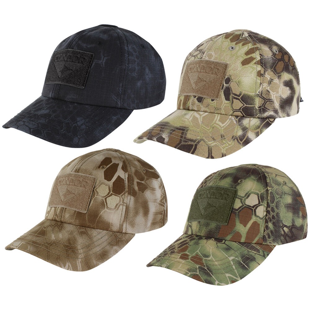 Condor Tactical Operator Adjustable Baseball Cap w/ Hook & Loop Panels Kryptek