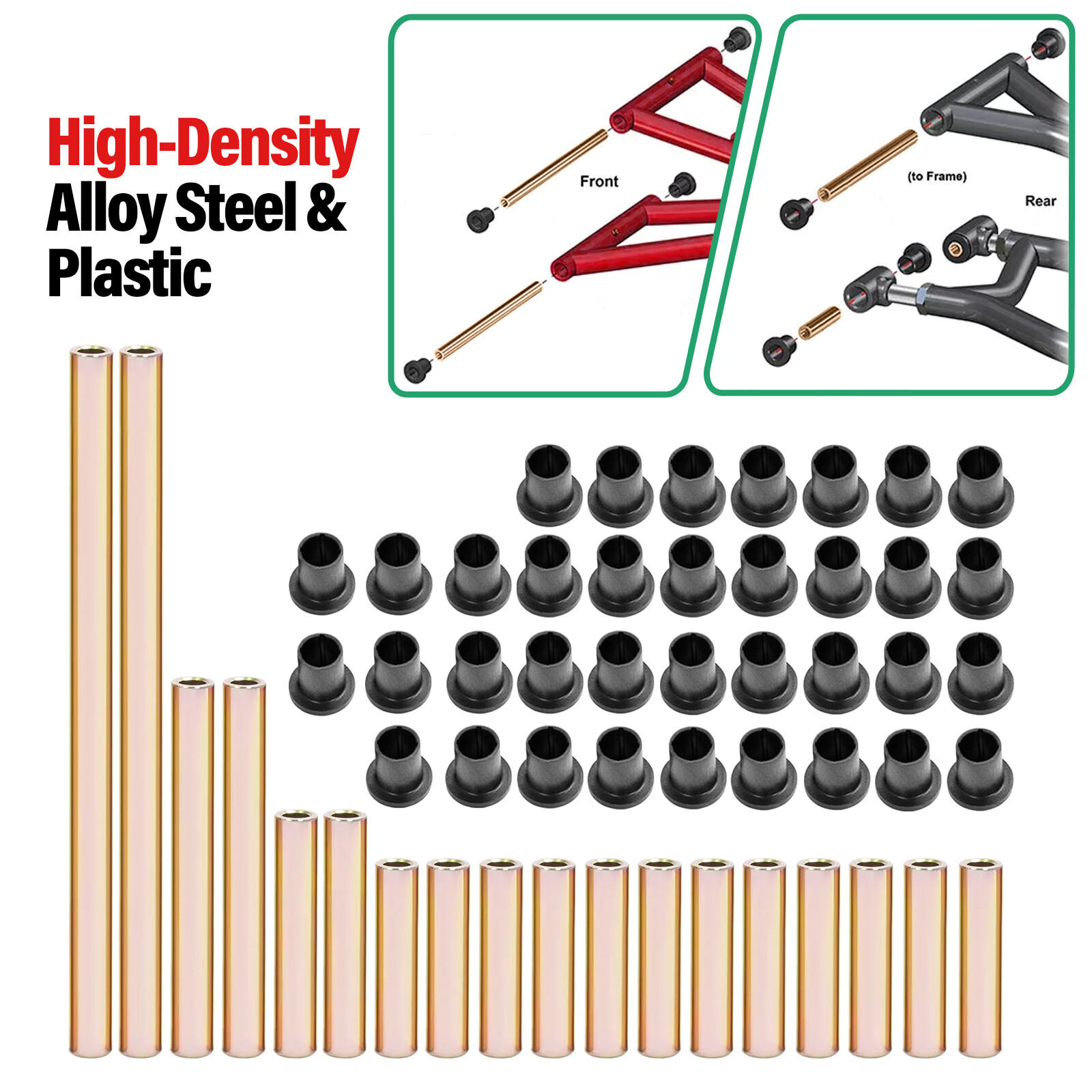 A Arm A-ARM Bushing Kit Set For Polaris Ranger XP 900 / XP 900 Crew 2013-2019