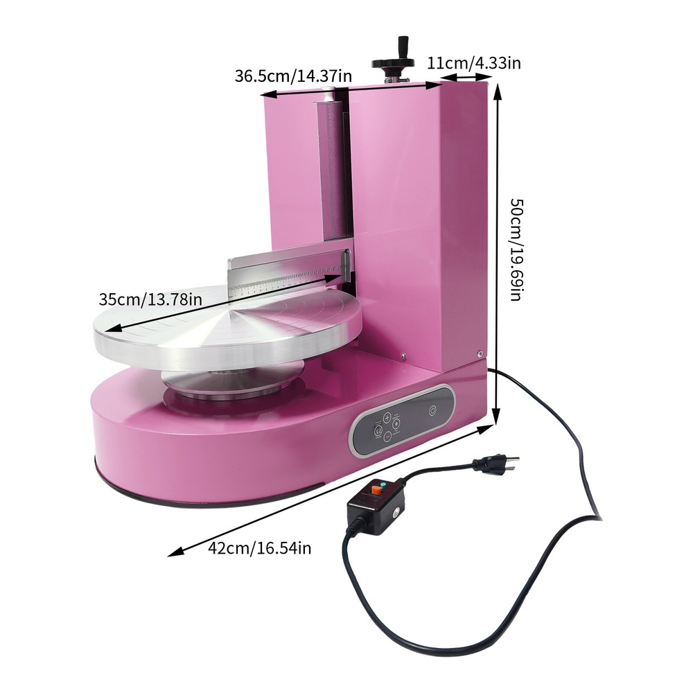 Adjustable Cake Cream Spreading Machine Cake Decorating Machine W/LCD Display