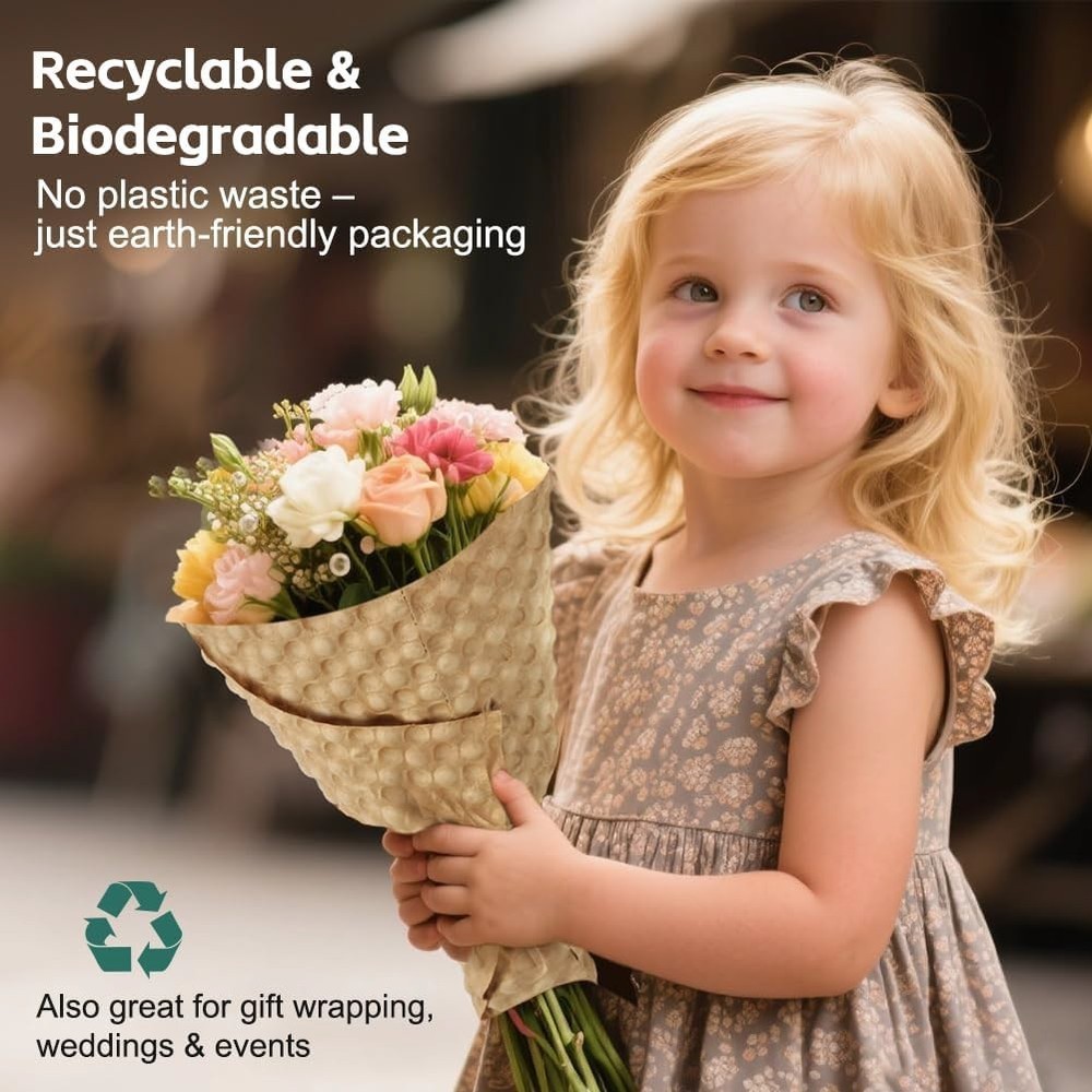 Reusable Bubble Paper Sheets 15" x 12”, Durable Bubble Wrap Sheets 50ft / 100ft.