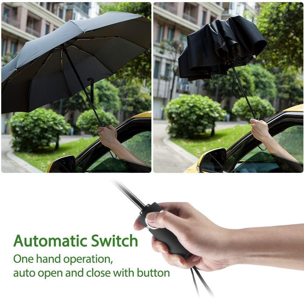 GLAMOUR COMPACT TRAVEL UMBRELLA - WINDPROOF-AUTO OPEN