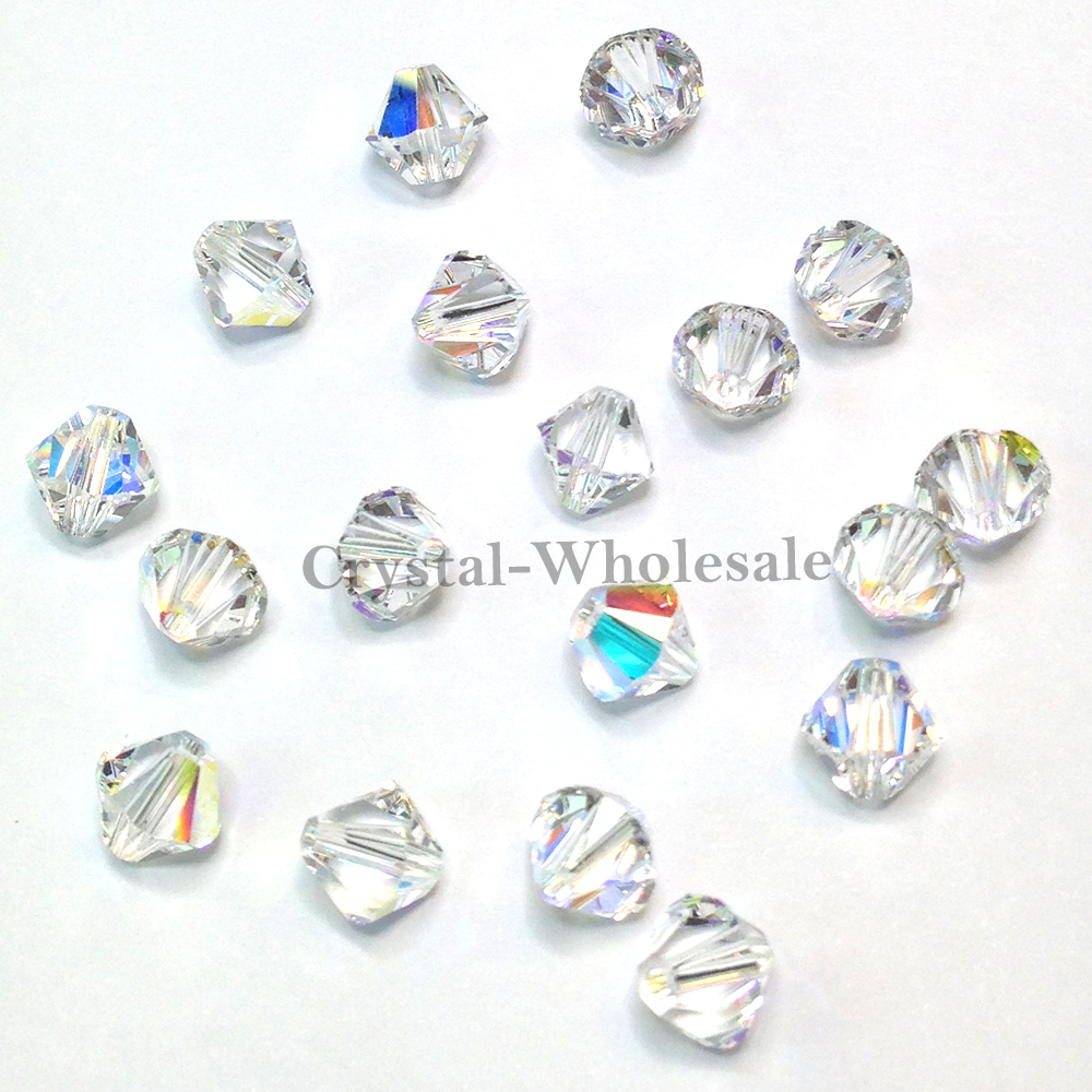 Swarovski 5328 XILION Bicone Beads Factory Pack CRYSTAL AB 001 AB *Pick Size QTY