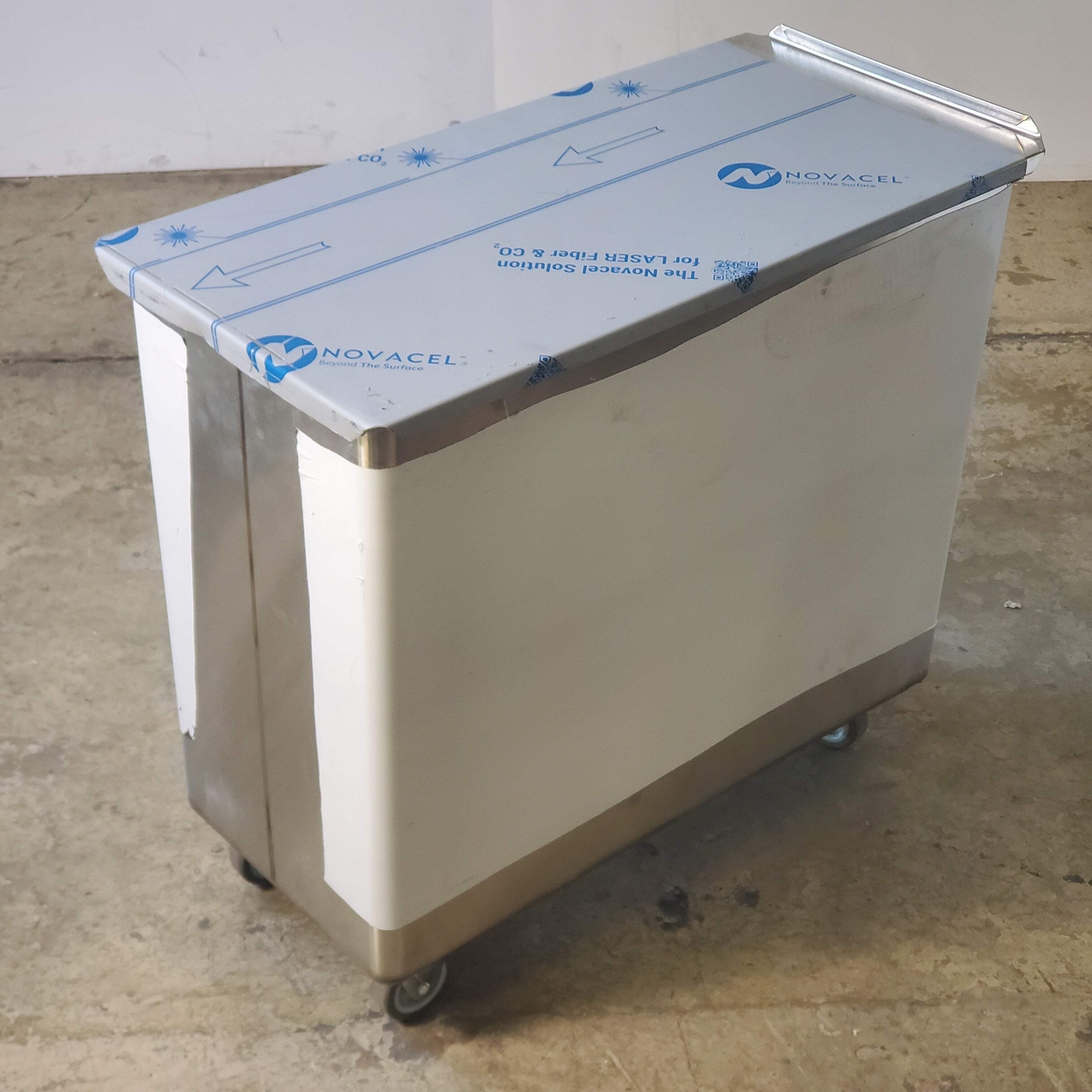 BAXTER Mobile Ingredient Bin 1 Comp. 15"Wx30"Dx27"H Stainless INGBIN-1CMPT4