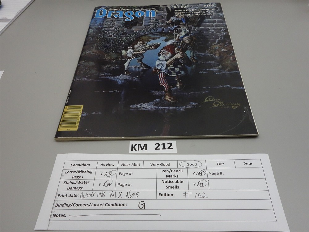 Dragon Magazine: Issue #102 October 1985 (TSR)