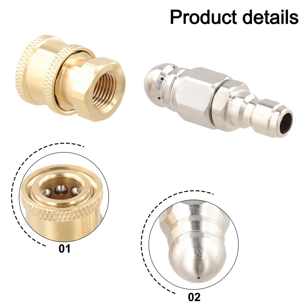 5000 PSI Nozzle Drain Cleaner Easy Connection Effective Blockage Resolution