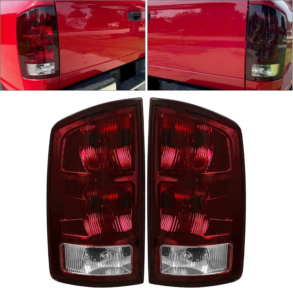 Tail Light Assembly w/Halogen Bulb Compatible with 2002-2006 Dodge Ram 1500/...