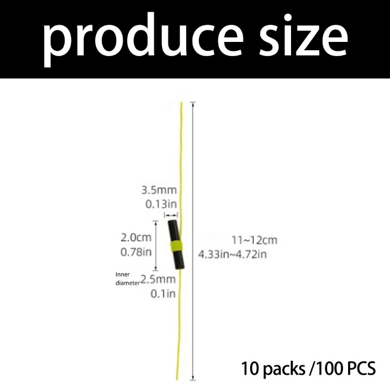 Fishing Accessory 100Pcs Float Stops High Quality ABS Nylon Construction