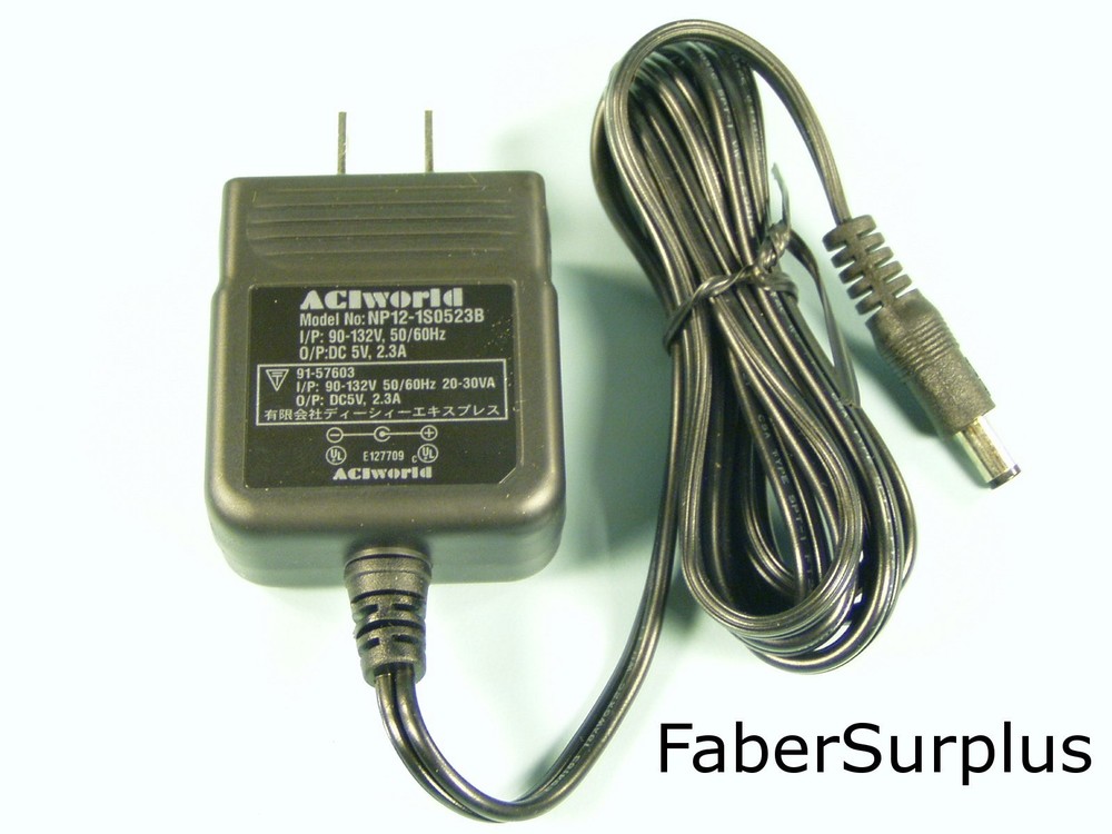 5 Volt 2.3 Amp DC WALL ADAPTER CHARGER - REGULATED