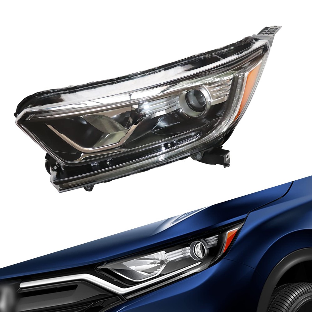 2017-2021 CRV Halogen Headlight Assembly Driver Side Left Clear Lens Replacement
