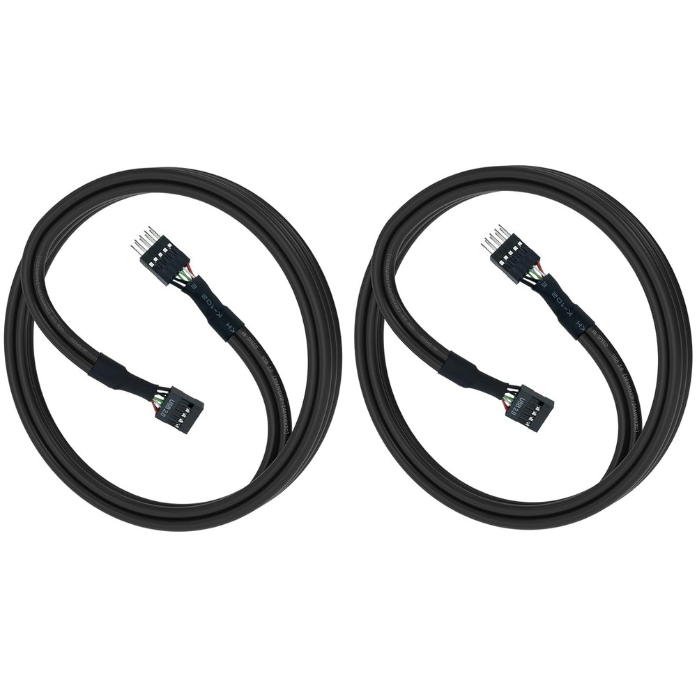 SDTC Tech USB Header Extension Cable, 20.3 inches 2.0 9-Pin