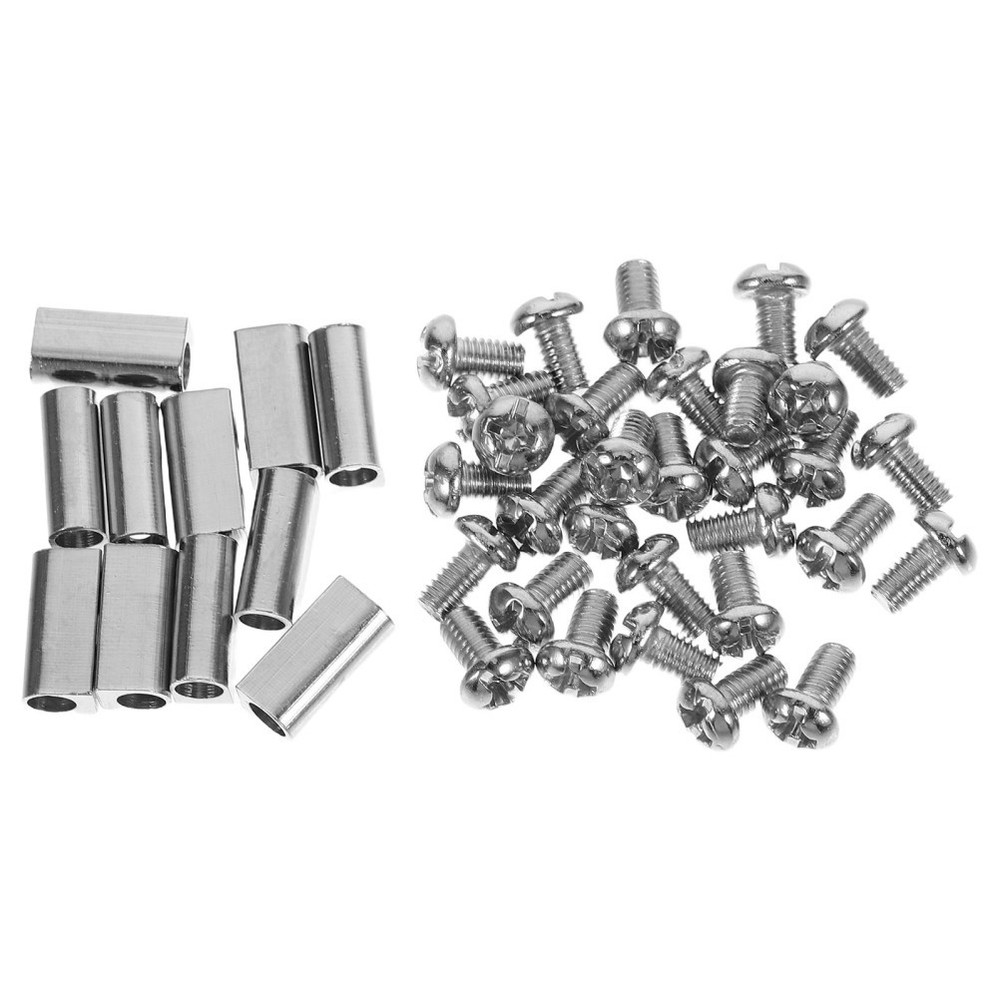 30pcs Iron Wire Rope Cable Clamp - M3 3mm Cable Clip Adjustable Double Hole