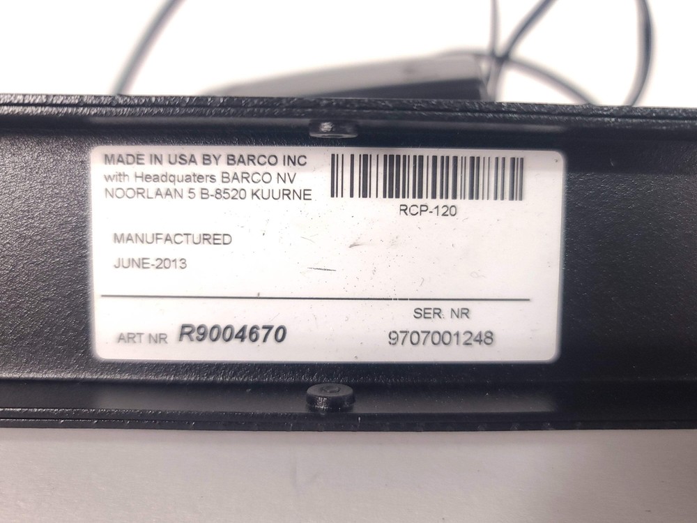 Barco RCP-120 Remote Control Panel(1918-86)