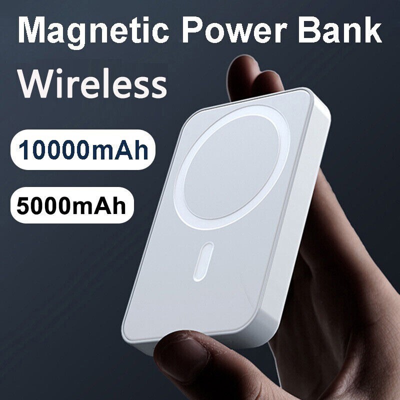 10000mAh Power Bank Magnetic Battery Pack Wireless Charger
