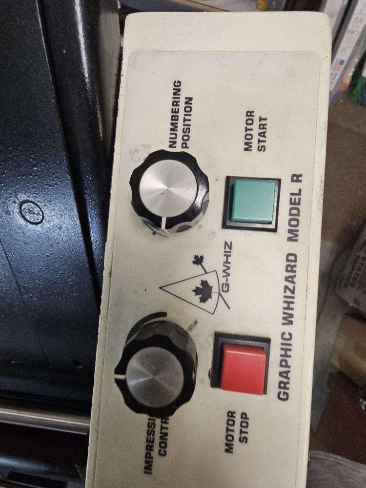 Graphic Whizard Model R - Numbering/Score/Perf Machine - Good Condition