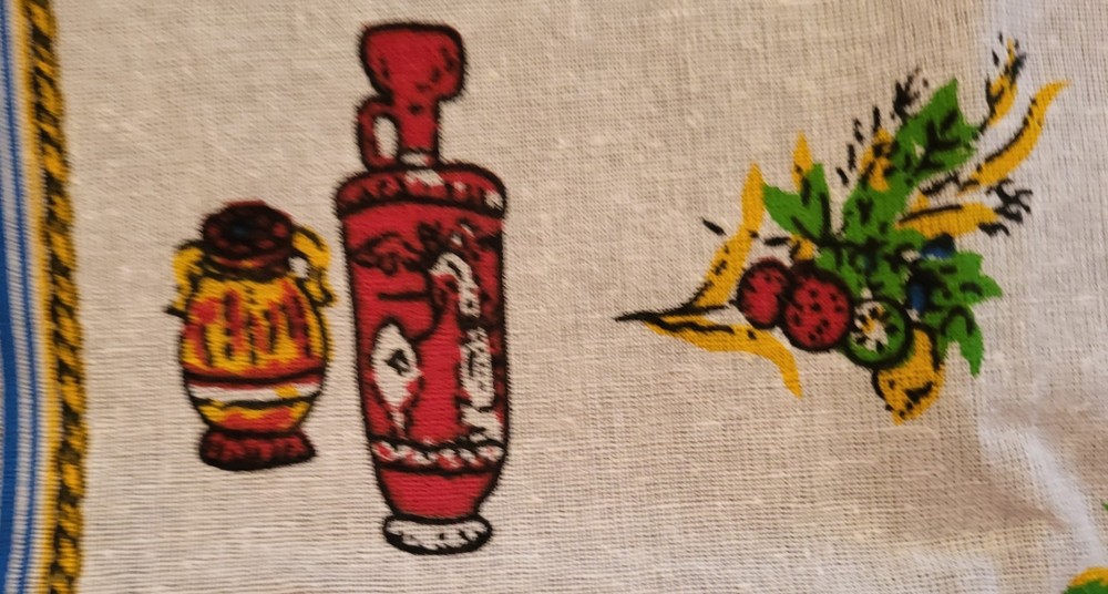 Sicilian Horsecart Linen Table Runner