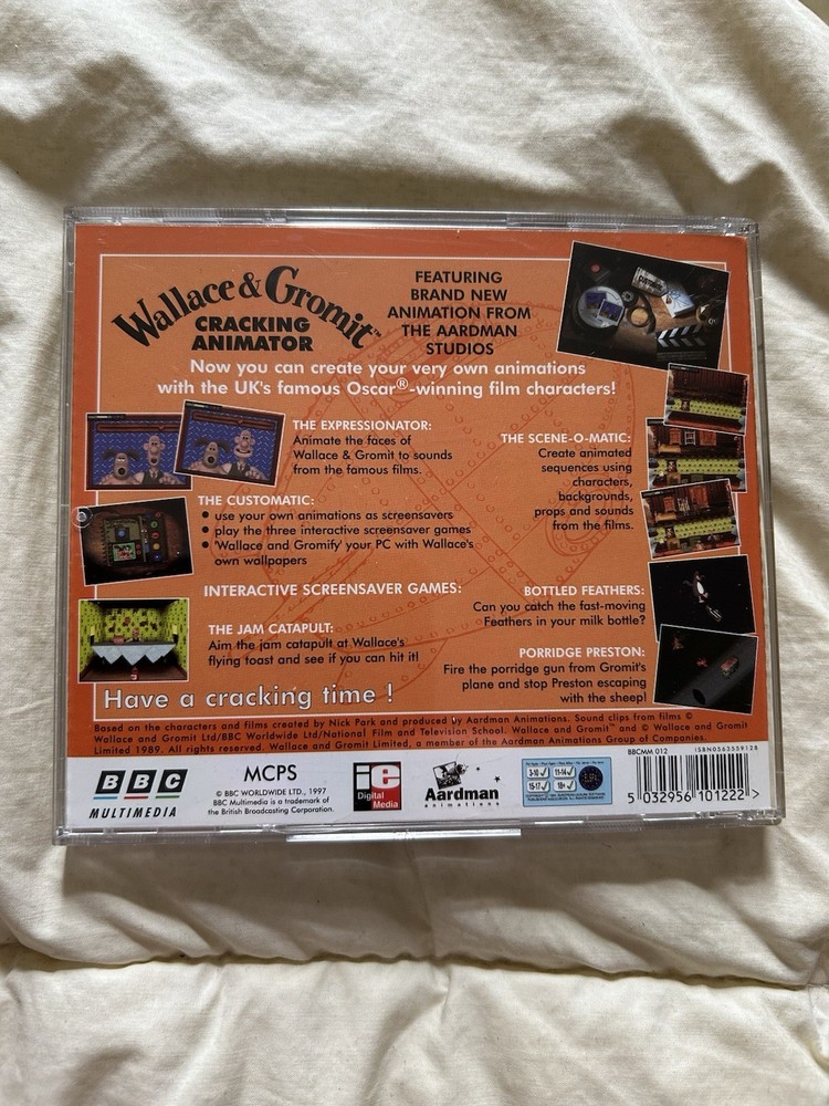 Wallace & Gromit Cracking Animator CD-ROM Game