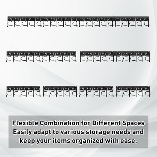 Metal Garage Tool Organizer Wall Mount Garden Tool Organizer With 4 Pack