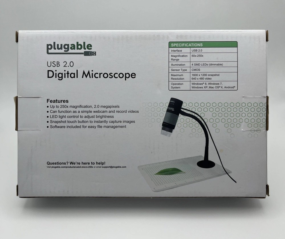 Digital Microscope Plugable with Flexible Arm Observation Stand ~ New