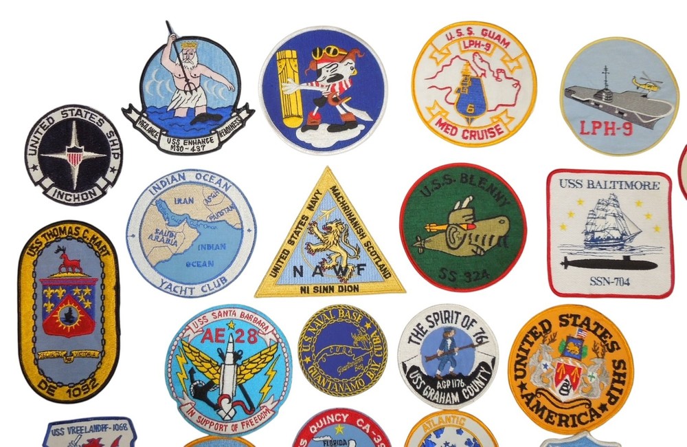 Original Vietnam Ships and Stations Patch Lot 12