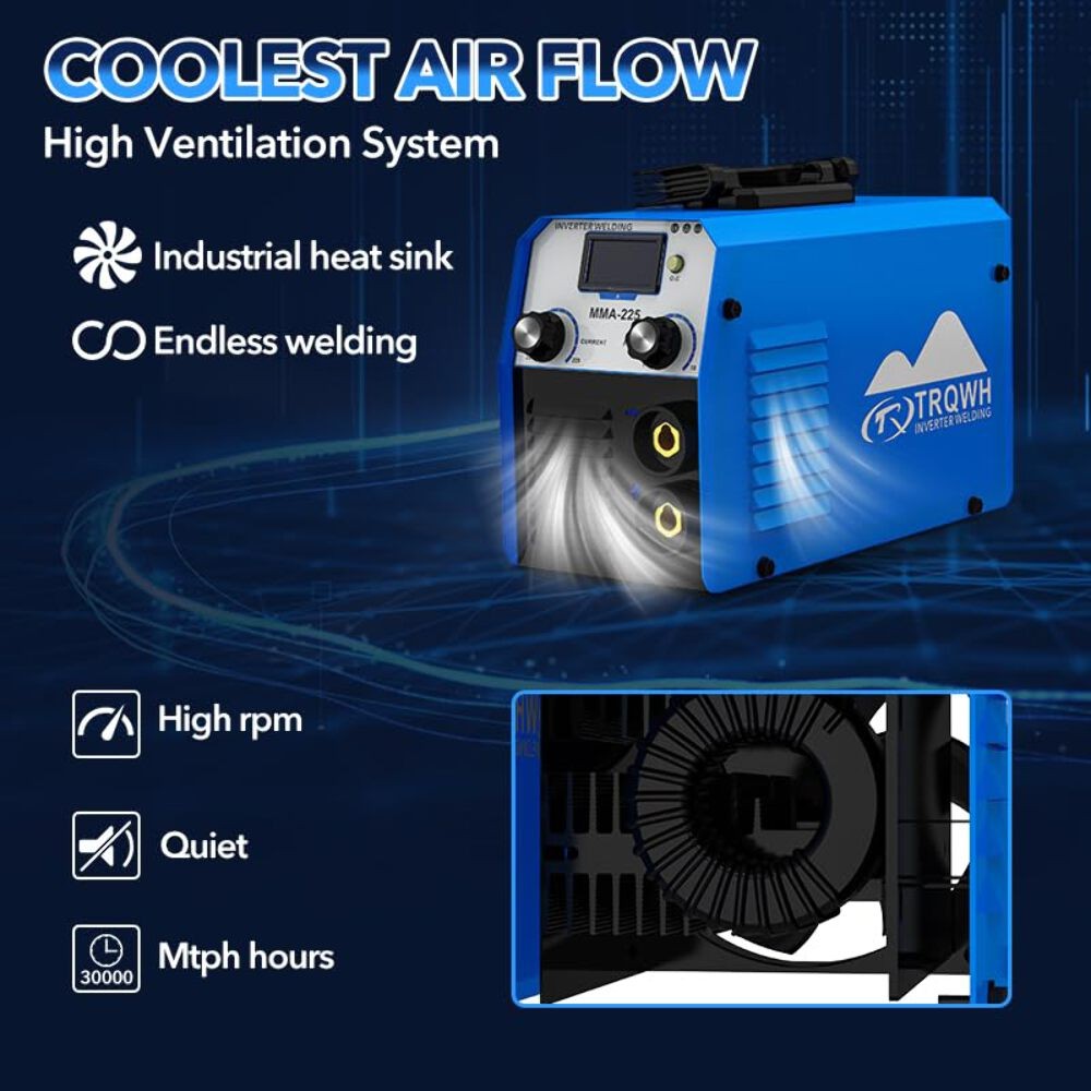 TRQWH 225A Portable Stick Welder, 110V/220V IGBT Inverter Welding Machine