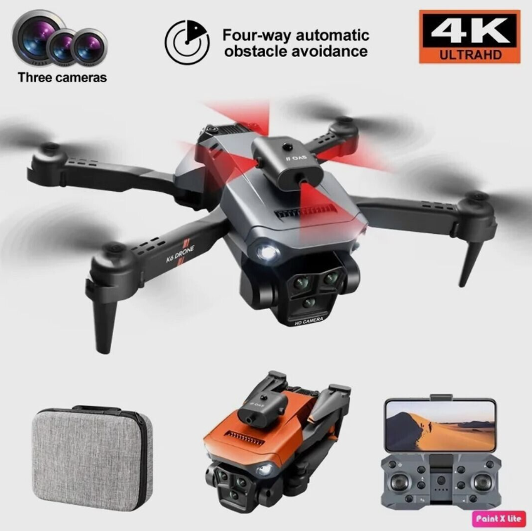 2024 4k New RC Dual and Triple Camera Drones, Wifi FPV Foldable Drones