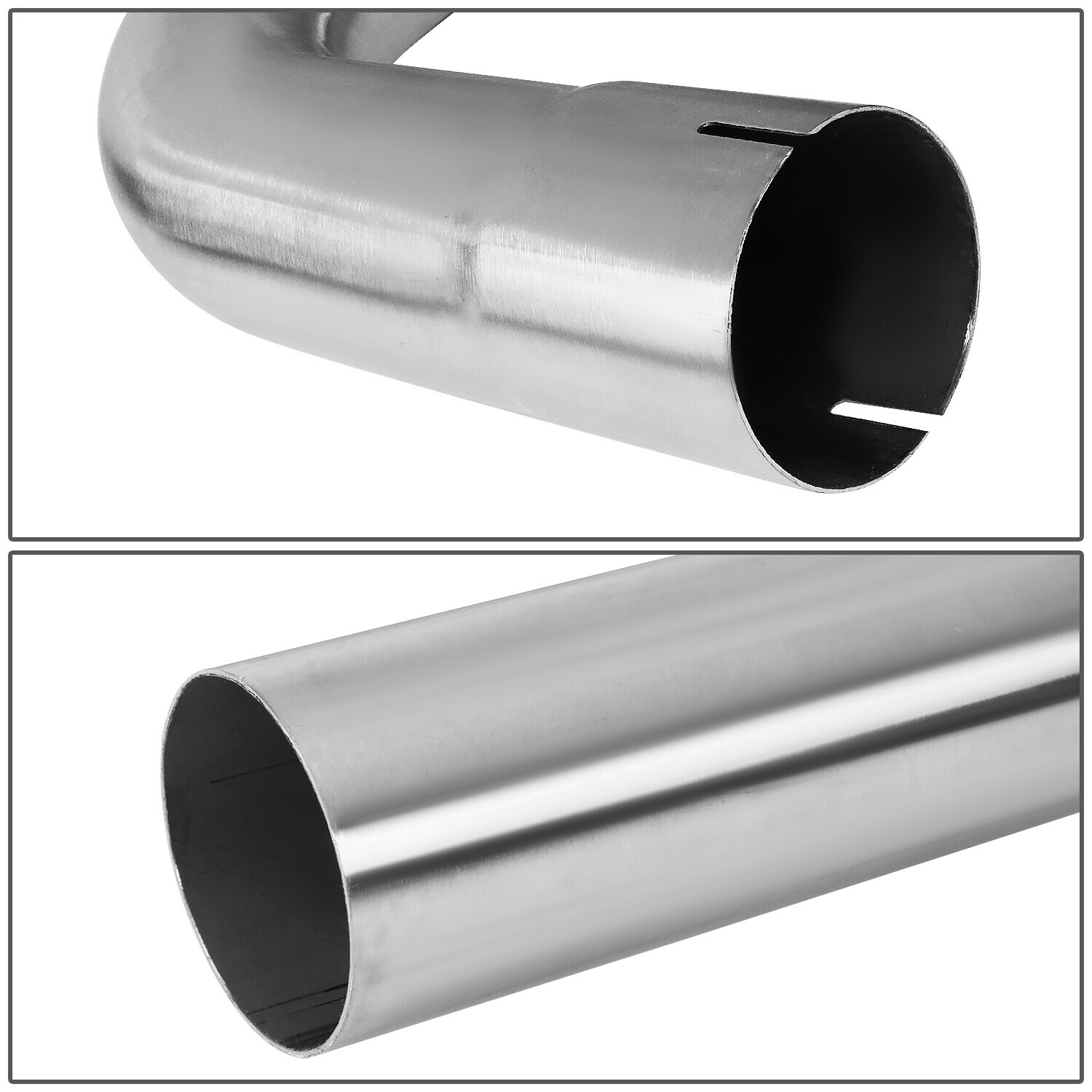 16Pcs 3"OD Stainless Mandrel Bend Straight U-Bend Custom Exhaust Tubing Pipe Kit