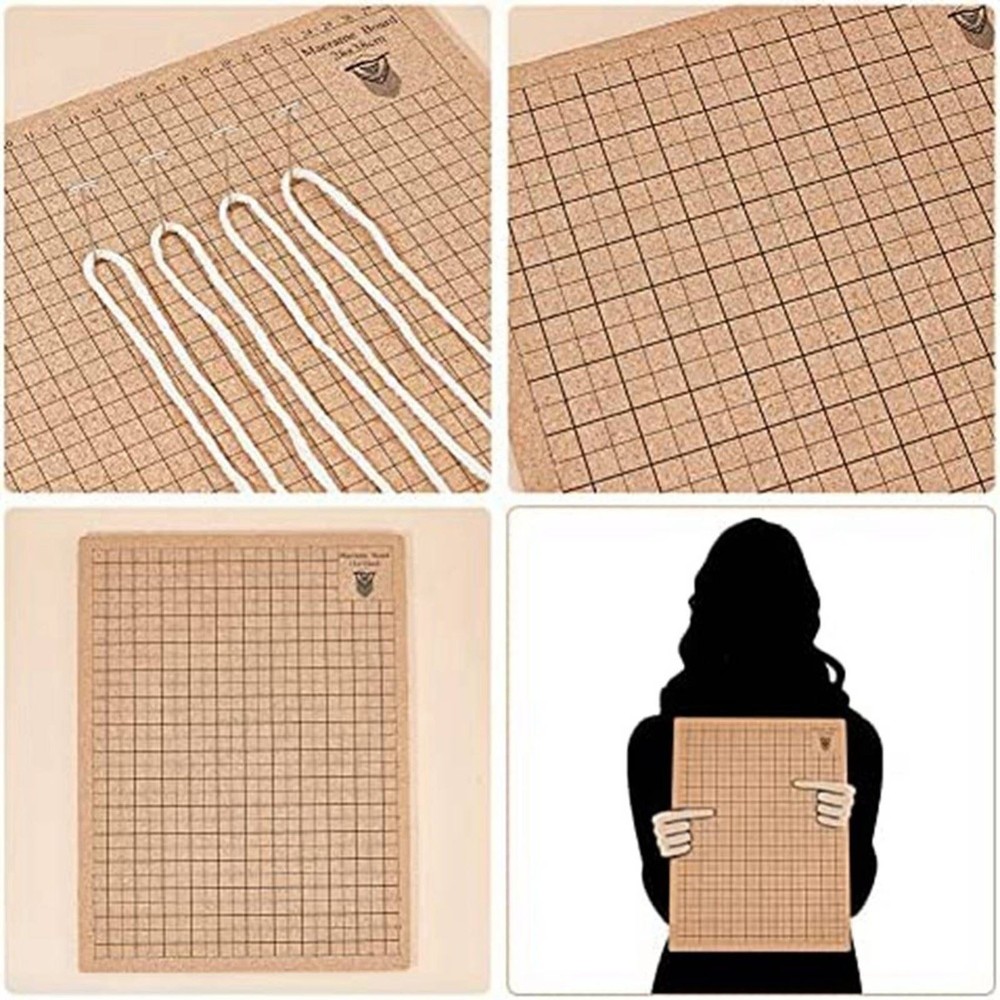 MakrameeBrett Makramee Board Cork With 50Needle T Needle Sleeve