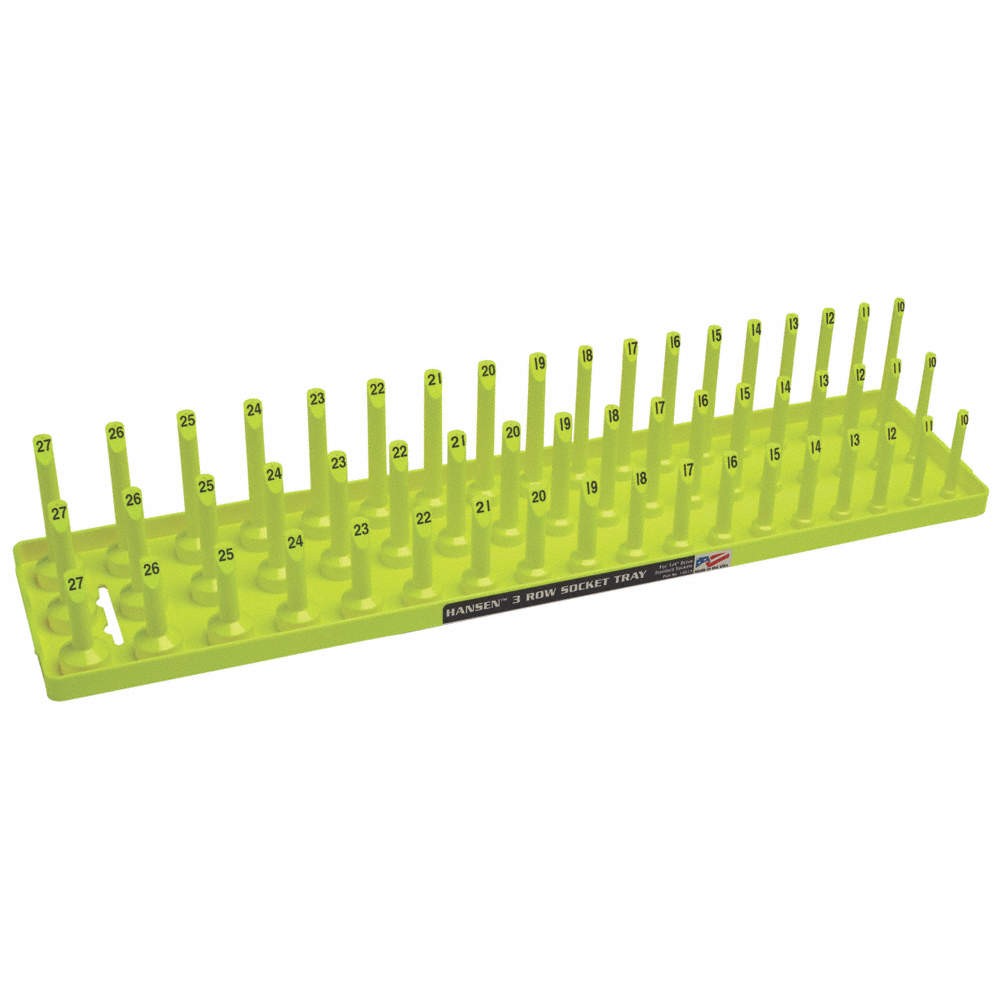 HANSEN 12083 Socket Tray,Yellow,Plastic 61CU33
