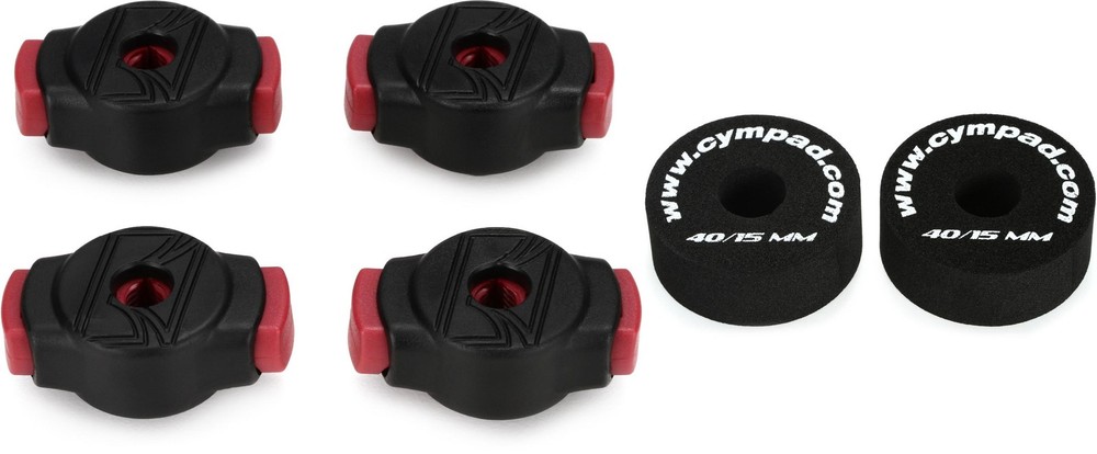 Tama Quick Set Cymbal Mate (4-pack) + Cympad OS15/2 Value Bundle