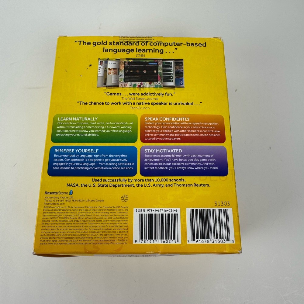 Rosetta Stone Hebrew Levels 1 2 3 Version 4 Complete Set w Sealed Headset